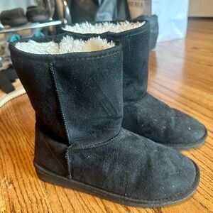 Dawgs Black Faux Fur Boots